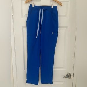 FIGS High-Waisted Yola Scrubs Pants- Royal Blue- Small regular